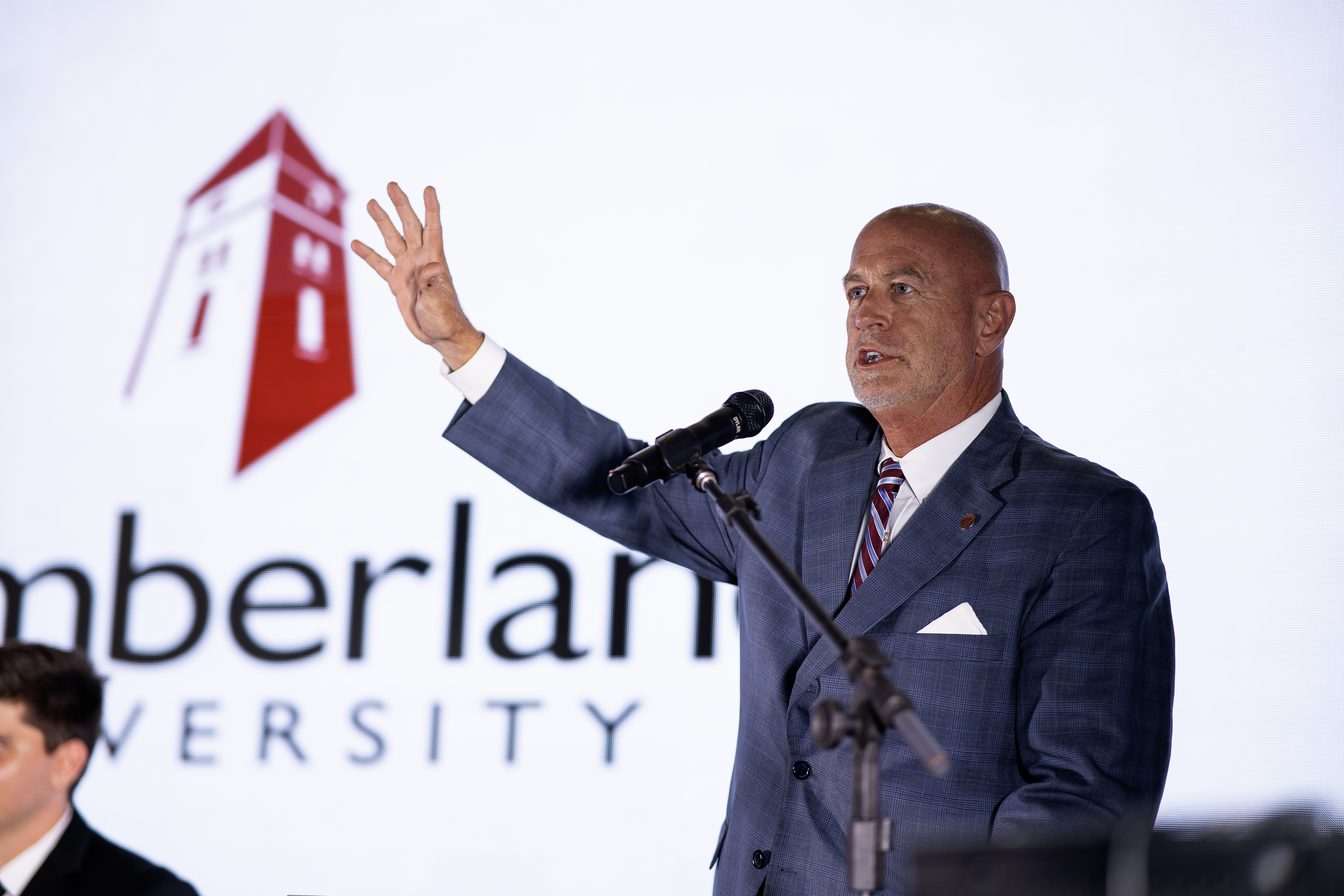 Paul Stumb, President of Cumberland, at the inauguration ceremony of the American College.
